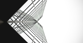 black glass building